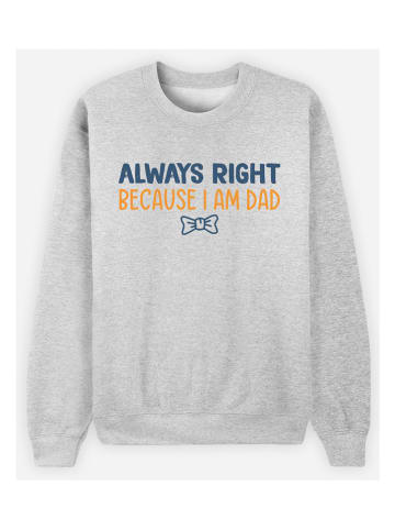 WOOOP Sweatshirt "Always Right Dad" grijs