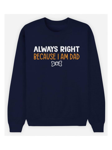 WOOOP Sweatshirt "Always Right Dad" donkerblauw