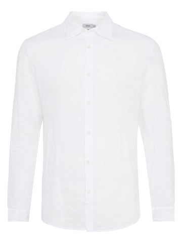 Mexx Lniana koszula w kolorze białym