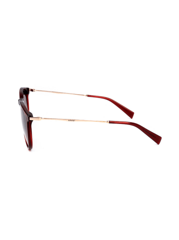 Levi's Damskie okulary przeciwsłoneczne w kolorze czerwonym