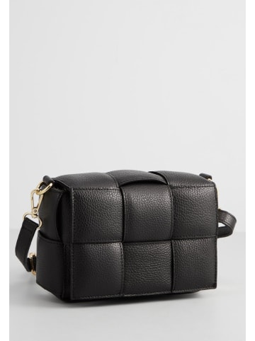 Christian Laurier Leder-Schultertasche "Leau" in Schwarz - (B)20 x (H)15 x (T)7 cm
