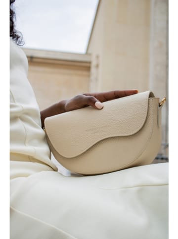 Christian Laurier Leder-Schultertasche "Loewe" in Sand - (B)24 x (H)15 x (T)9 cm