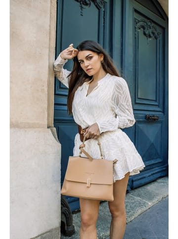 Christian Laurier Leder-Henkeltasche "Eva" in Sand - (B)31 x (H)23 x (T)12 cm