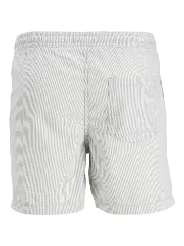 Jack & Jones Shorts "JPSTJEFF" in Grau/ Weiß