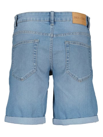 ONLY & SONS Jeans-Shorts "Ply" in Hellblau