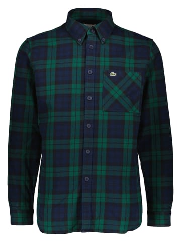 Lacoste Hemd - Regular fit - in Blau/ Schwarz