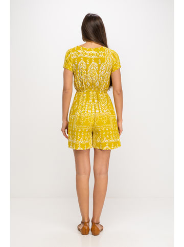 Peace & Love Jumpsuit geel