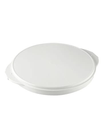 Dr. Oetker Kuchen-Transportbox "Bake & Go" in Weiß - (H)38,5 x Ø 19 cm