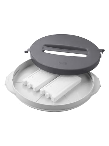 Dr. Oetker Kuchen-Transportbox "Bake & Go" in Weiß - (H)38,5 x Ø 19 cm