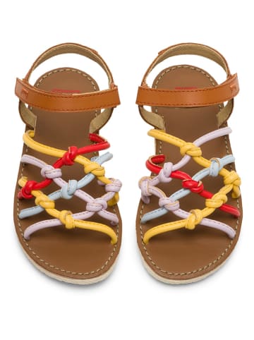 Camper Sandalen "TWS" in Hellbraun/ Bunt