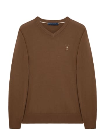 Polo Club Sweter w kolorze brązowym