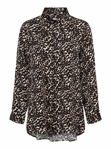 &Co Woman Blouse "Bowien" zwart/lichtbruin