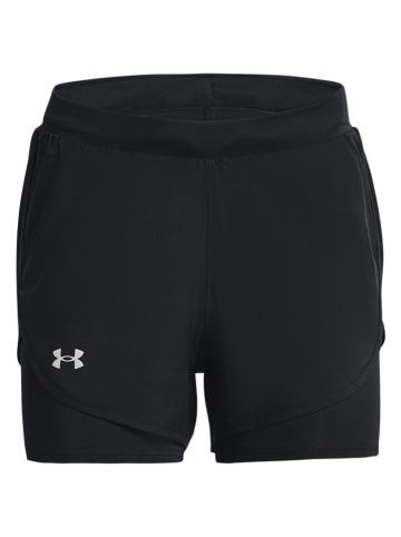 Under Armour 2-in-1 hardloopshort "Fly By Elite" zwart