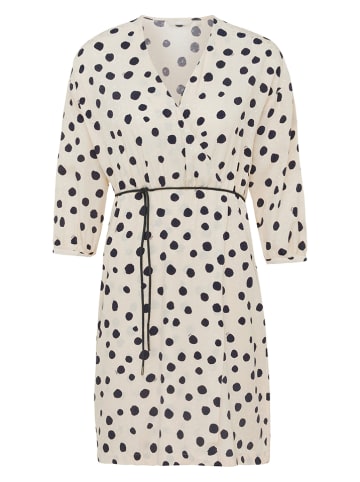 Mexx Kleid in Creme/ Schwarz