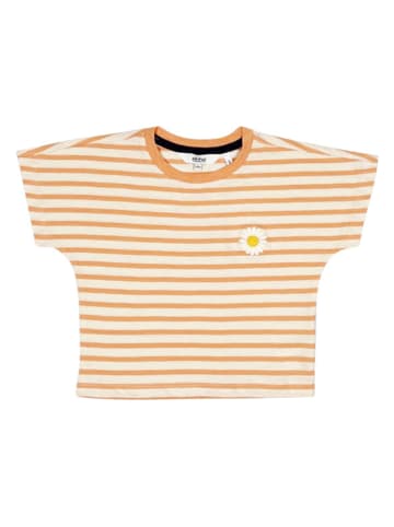 ebbe Shirt "Summer" in Orange/ Weiß