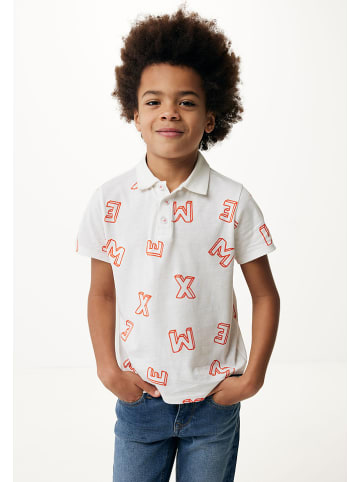 Mexx Poloshirt in Weiß/ Orange