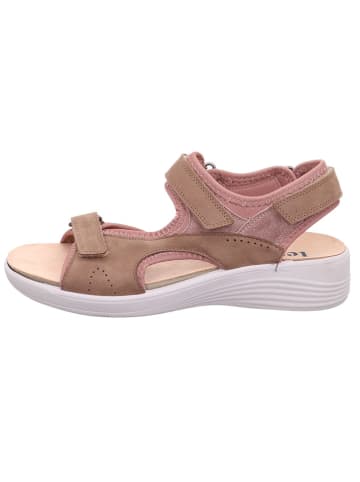 Legero Leder-Keilsandaletten "Fly" in Beige