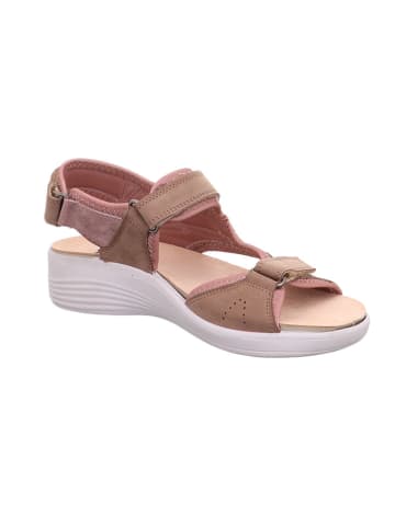 Legero Leder-Keilsandaletten "Fly" in Beige