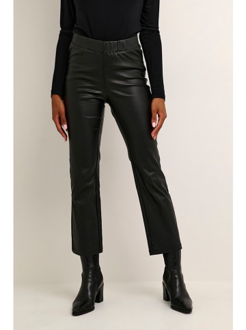 Kaffe Kunstleren broek "Ada" zwart