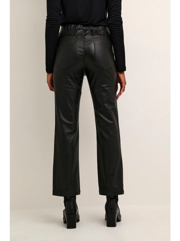 Kaffe Kunstleren broek "Ada" zwart
