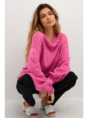 Kaffe Sweter "Neva" w kolorze różowym