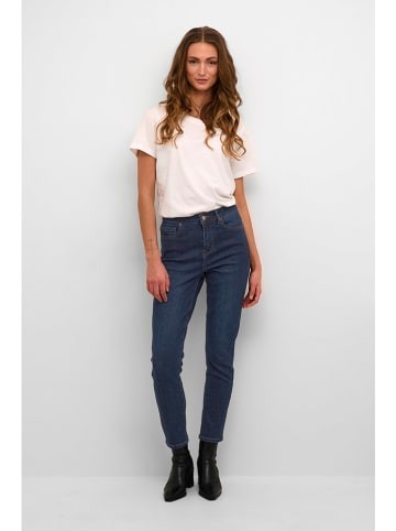 Kaffe Dżinsy "Sinem" - Slim fit - w kolorze granatowym