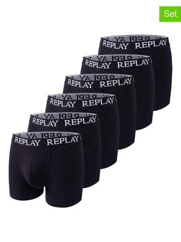 Replay 6-delige set: boxershorts zwart