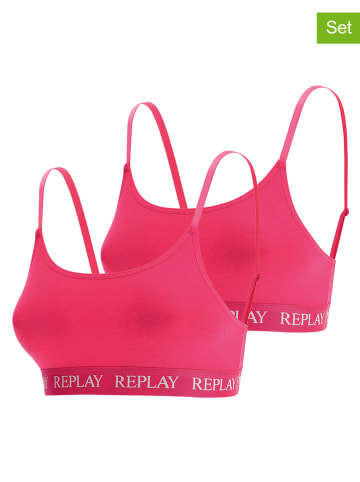 Replay 2er-Set: Bustiers in Pink
