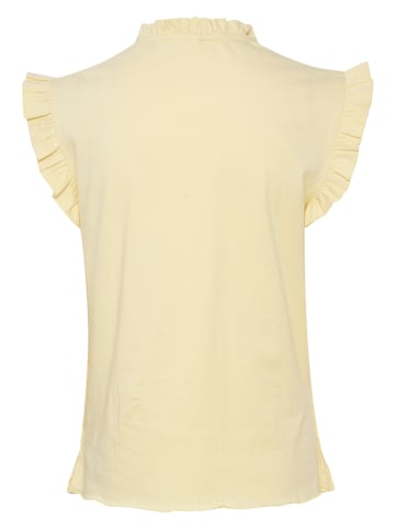 SAINT TROPEZ Koszulka "Mimi" w kolorze żółtym
