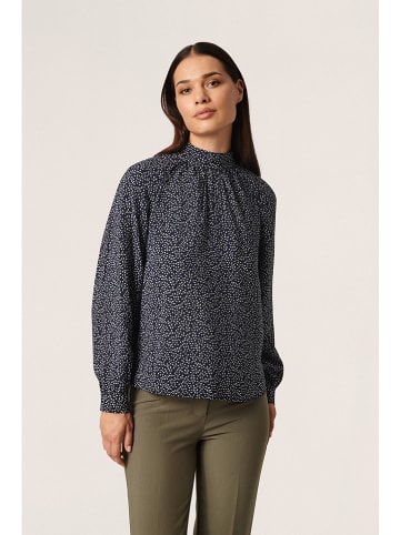 Soaked in Luxury Blouse "Kamira" donkerblauw