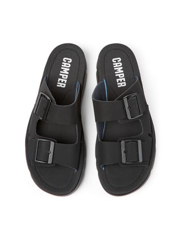 Camper Leren slippers "Oruga" zwart