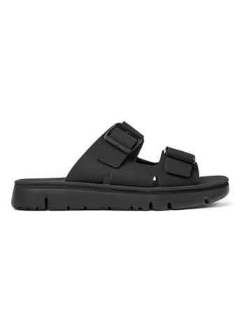 Camper Leren slippers "Oruga" zwart