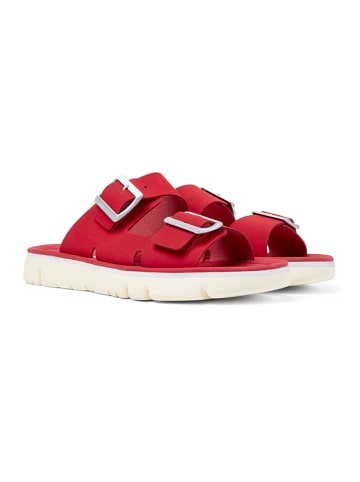 Camper Leren slippers "Oruga" rood