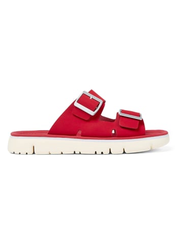 Camper Leren slippers "Oruga" rood