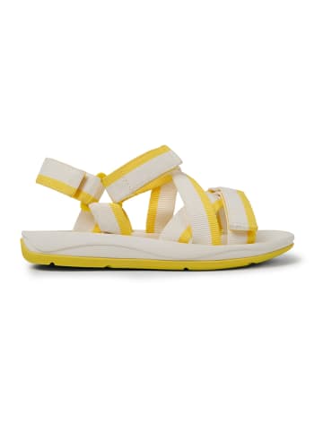 Camper Sandalen "Match" in Creme/ Gelb