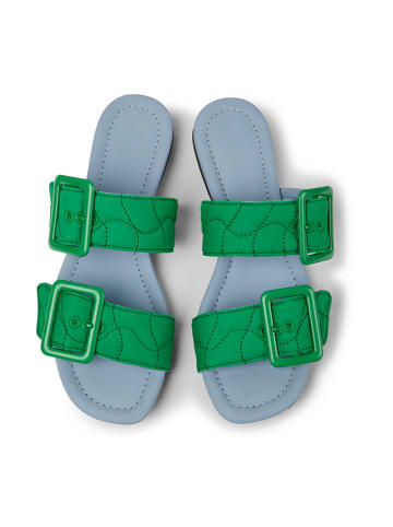 Camper Slippers "Casi Myra" groen/lichtblauw
