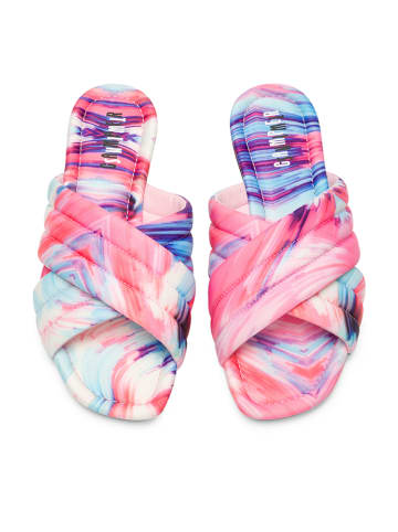 Camper Pantoletten "TWS" in Rosa/ Bunt