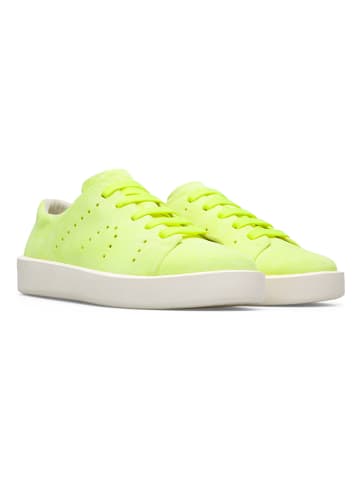 Camper Leren sneakers "Courb" neongeel