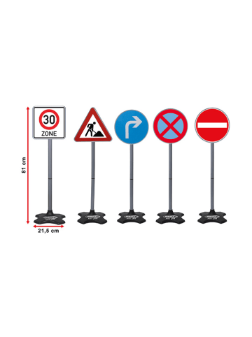 Jamara 5-delige verkeersbordenset meerkleurig - vanaf 3 jaar