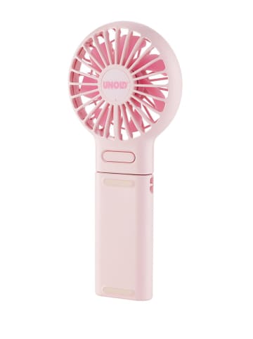 Unold Akku-Handventilator "Breezy" in Rosa - (H)17,5 cm