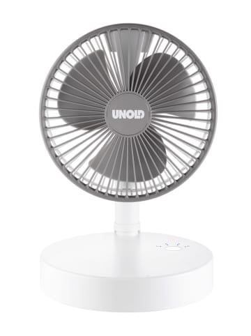 Unold Akku-Teleskop-Ventilator in Weiß - (H)39,9 cm