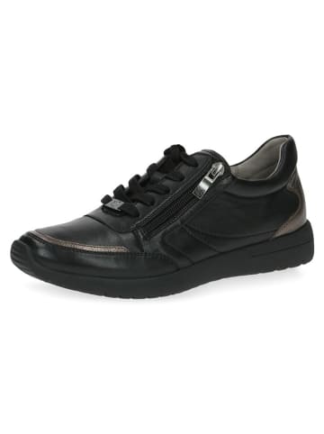 Caprice Skórzane sneakersy "Peggy" w kolorze czarnym