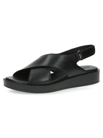 Caprice Leren sandalen "Valentina" zwart