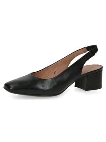 Caprice Leder-Slingpumps "Nina" in Schwarz