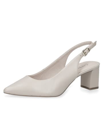 Caprice Leren slingpumps "Gillian" crème