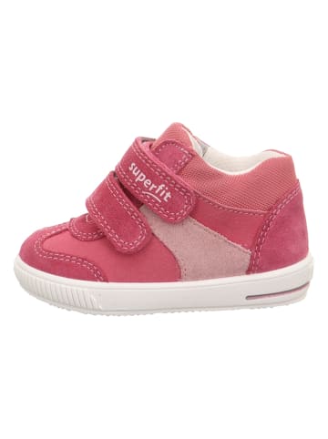 superfit Skórzane buty "Moppy" w kolorze różowym do nauki chodzenia