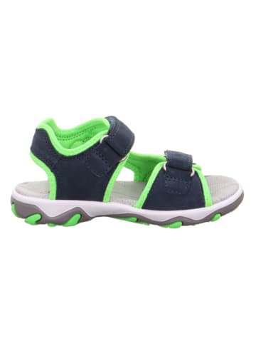 superfit Leder-Sandalen "Mike 3.0" in Dunkelblau/ Grün