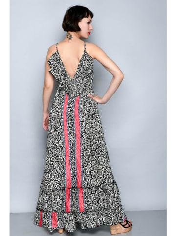 H.H.G. Kleid in Schwarz/ Creme/ Pink