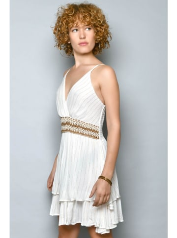 H.H.G. Kleid in Weiß/ Beige