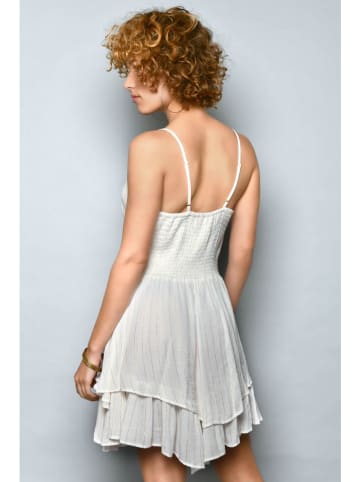 H.H.G. Kleid in Weiß/ Beige
